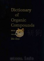 Dictionary of organic compounds volume three Dic—Exo D—0-03195—E-0-01256（1996 PDF版）