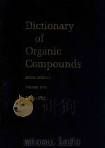 Dictionary of organic compounds volume five mes—phi M—0-00455—p-0-02796（1996 PDF版）
