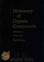 Dictionary of organic compounds volume seven name index（1996 PDF版）