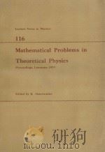LECTURE NOTES IN PHYSICS 116 MATHEMATICAL PROBLEMS IN THEORETICAL PHYSICS（1980 PDF版）