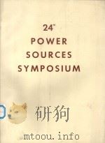 24TH POWER SOURCES SYMPOSIUM   1970  PDF电子版封面     