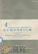 4 RADIATION EFFECTS SYMPOSIUM  VOLUME 2（1959 PDF版）