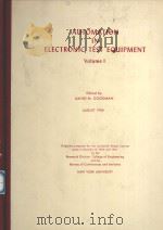 AUTOMATION IN ELECTRONIC TEST EQUIPMENT  VOLUME 1   1966  PDF电子版封面     