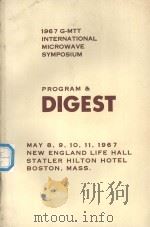 1967 G-MTT INTERNATIONAL MICROWAVE SYMPOSIUM PROGRAM & DIGEST（1967 PDF版）