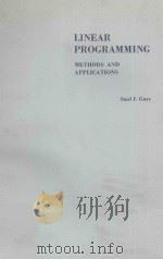 LINEAR PROGRAMMING METHODS AND APPLICATIONS SECOND EDITION   1964  PDF电子版封面    SAUL I.GASS 