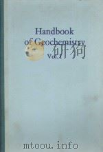 HANDBOOK OF GEOCHEMISTRY VOL.I（1969 PDF版）