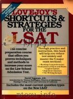 LOVEJOY'S SHORTCUTS AND STRATEGIES FOR THE LSAT  SECOND EDITION   1985  PDF电子版封面  0671553690  DAVID TAJGMAN 