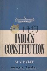 India's Constitution   1979  PDF电子版封面  0210337095  Pylee;M. V. 