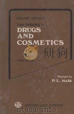 MAZHAR HUSAIN'S LAW RELATING TO DRUGS AND COSMETICS  THIRD EDITION   1984  PDF电子版封面    P.L.MALIK 