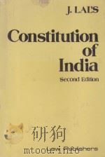 J.LAL'S THE CONSTITUTION OF INDIA  2ND EDITION   1985  PDF电子版封面    S.K.GHOSH 