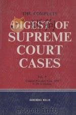 THE COMPLETE DIGEST OF SUPREME COURT CASES  VOL.V   1974  PDF电子版封面    SURENDRA MALIK 