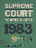 SUPREME COURT YEARLY DIGEST  1983（1984 PDF版）