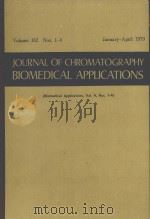JOURNAL OF CHROMATOGRAPHY BIOMEDICAL APPLICATIONS VOLUME 162 NOS.1-4（1979 PDF版）