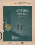 FUNDAMENTAL ACCOUNTING THIRTEENTH EDITION VOLUME I CHAPTERS 1-13 STUDY GUIDE FOR USE WITH   1993  PDF电子版封面  025611434X   