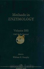 methods in enzymology volume 283 cell cycle control   1997  PDF电子版封面  0121821846  william g.dunphy 