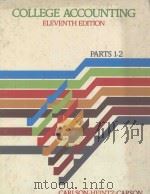 COLLEGE ACCOUNTING ELEVENTH EDITION PARTS 1-2（1982 PDF版）