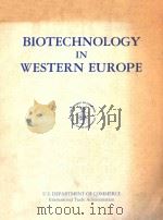 Biotechnology in Western Europe（1987 PDF版）