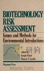 Biotechnology risk assessment issues and methods for environmental introductions（1986 PDF版）