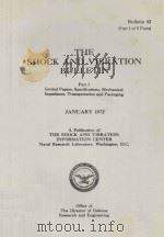 THE SHOCK AND VIBRATION BULLETIN BULLETIN 42 PART 1   1972  PDF电子版封面     