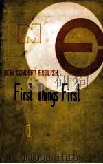 new concept english first things first students'book an integrated course for beginners   1967  PDF电子版封面    l.g.alexander 