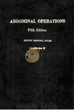 abdominal operations volume2 fifth edition（1969 PDF版）