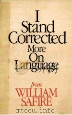 i stand corrected more on language from william safire（1984 PDF版）
