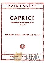 Caprice on Danish and Russian Airs Opus 79 for flute oboe clarinet and piano no.2647   1971  PDF电子版封面    Saint-Saens 