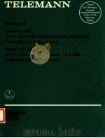 quartet in d minor for two flutes recorder (bassoon violoncello)   1962  PDF电子版封面    Telemann 