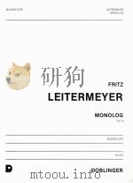 Monolog Blockflote op.79   1990  PDF电子版封面     