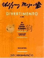 divertimento for oboe clarinet & bassoon   1983  PDF电子版封面    Mozart 