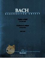 Partita a-Moll für Fl?te bwv 1013   1963  PDF电子版封面    J.S.Bach 
