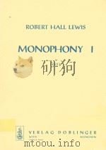 monophony I flute   1973  PDF电子版封面     