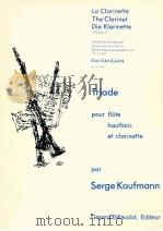 triade pour flute hautbois et clarinet   1981  PDF电子版封面     