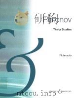 Thirty Studies Flute solo（1995 PDF版）