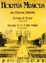 sonata III in b-flat major for violin oboes bassoon and basso continuo   1994  PDF电子版封面    Jan Dismas Zelenka 