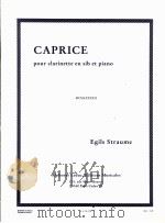 Caprice pour clarinette en sib et piano（1992 PDF版）