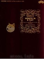 sonata in B flat for Flute (or Treble Recorder) or violin and piano（1957 PDF版）