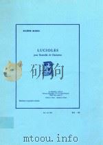 Lucioles pour Ensemble de clarinettes（1963 PDF版）