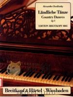 Landliche Tanze country dances op.1   1980  PDF电子版封面     
