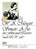 wolfgang amadeus Mozart Sonata D-Dur für Fl?te und Klavier (nach dem fl?tenquartett K.V.285)（1986 PDF版）
