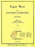 etudes-caprices pour saxophone     PDF电子版封面    Eugene Bozza 