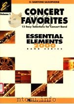 Eb Baritone Saxophone Concert Favorites Band Arrangements Correlated with Essential Elements 2000 Ba   1995  PDF电子版封面     
