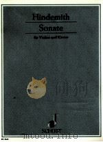 Sonate fur Violine und Klavier 1939 ed 3645（1940 PDF版）