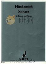 hindemith Sonate fur Bratsche und Klavier ed3640   1940  PDF电子版封面    paul hindemith 