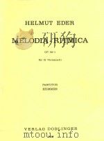 Melodia-Ritmica Op.59/1 fur 12 Violoncelli partitur stommen   1975  PDF电子版封面    helmut eder 