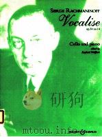 Vocalise Op.34 No.14 for cello and piano Piano accompaniment   1916  PDF电子版封面     