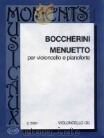 Luigi Boccherini Menuet per violoncello e pianoforte violoncello/20   1990  PDF电子版封面    boccherini 