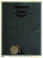Sonate fur Bratsche allein opus 25 No.1   1923  PDF电子版封面    Paul Hindemith 