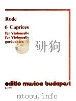6 Caprices for Violoncello gordonk?ra z.13191（1987 PDF版）