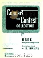 Concert and Contest Collection for Oboe with piano accompaniment compiled and edited by H.VOXMAN（ PDF版）
